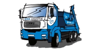 Illustration LKW mit Absetzcontainer