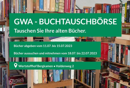 Jetzt vormerken: Buchtauschbörse startet im Juli