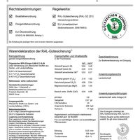 Zertifikat Grünschnittkompost 0-15